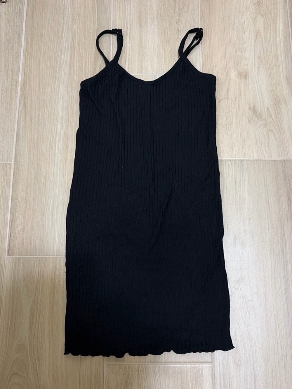 Black Spaghetti-Strap Bodycon Dress